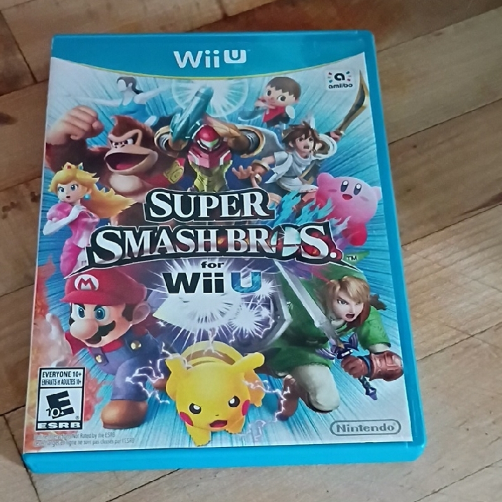 Nintendo Blue Super Smash Bros Wii U Game